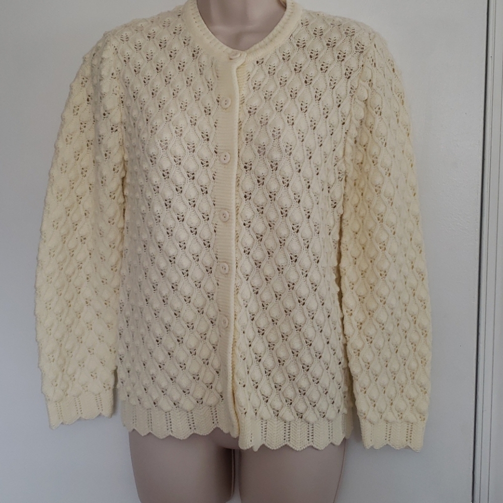 Vintage Cuddle Knit Cardigan Size M